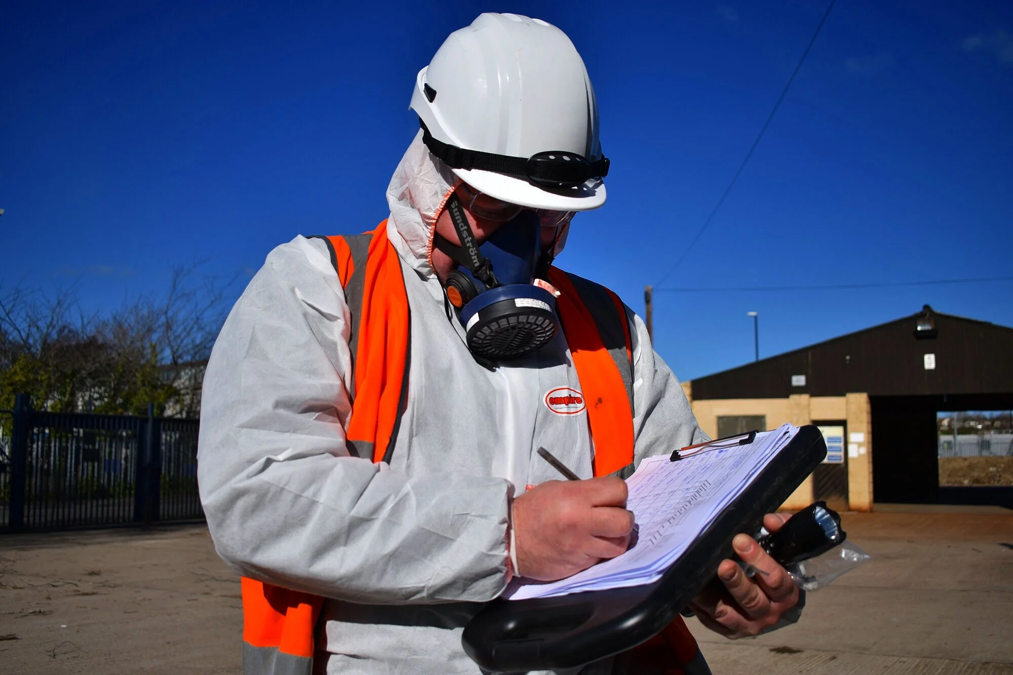 Asbestos survey support and site coordination in a commercial premises