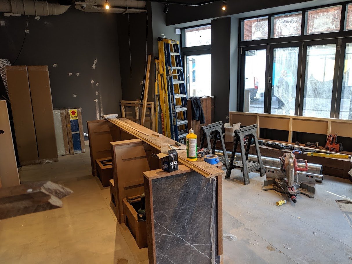 Commercial joinery works image for contractors blog page