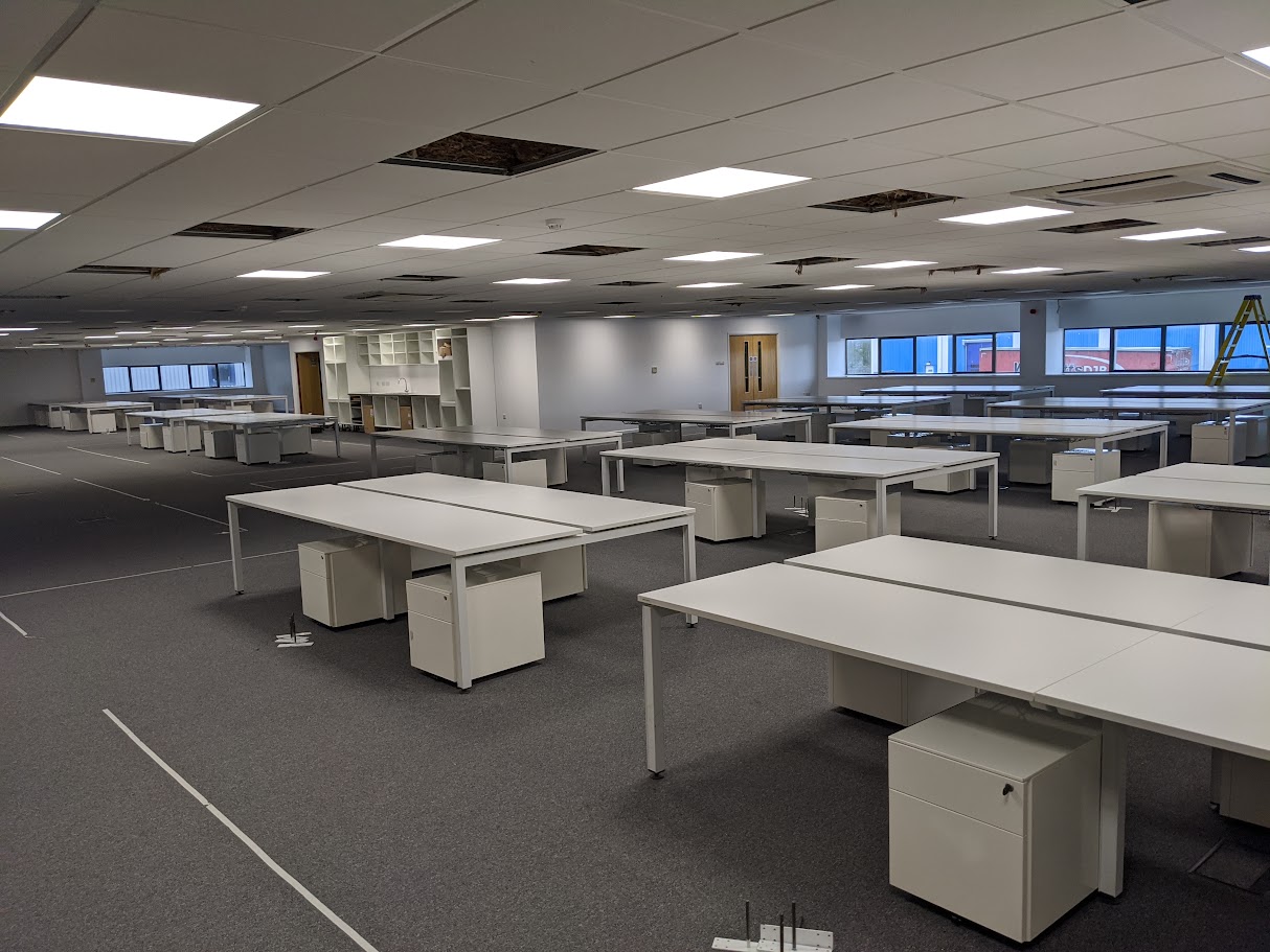 Commercial office refurbishment project completed by Ravenhill Contractors Ltd in Sheffield
