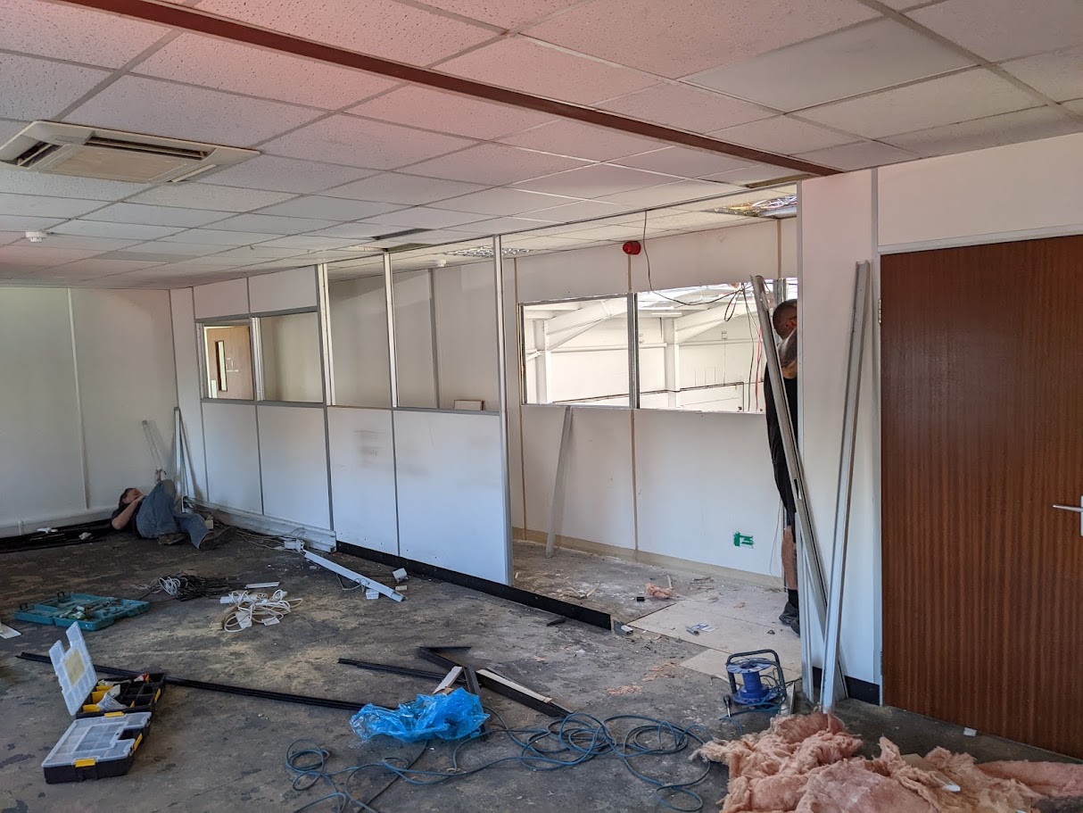 Commercial partitioning and internal fit-out works in Sheffield