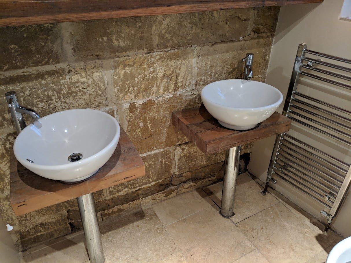 Completed commercial plumbing works with tidy handover