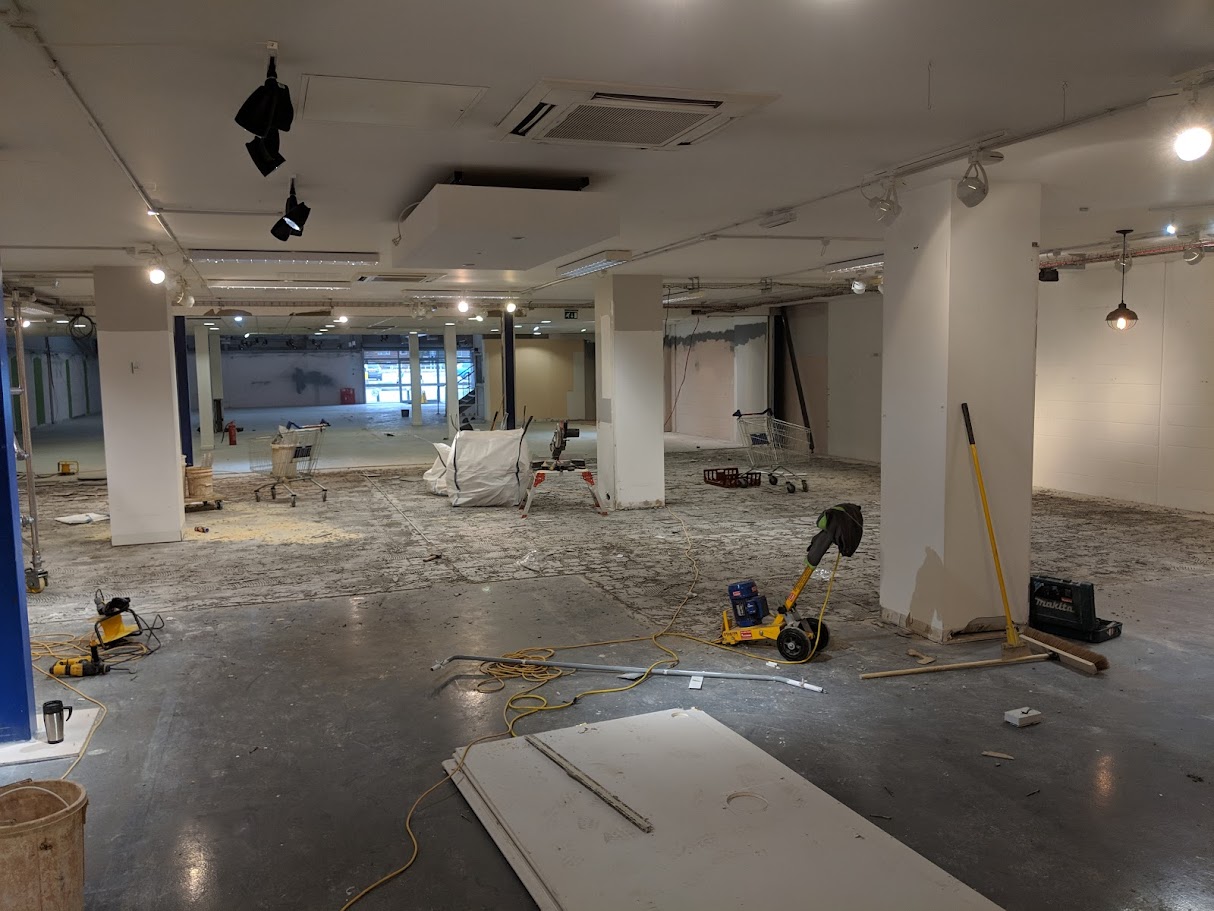 Office strip out works during dilapidations project