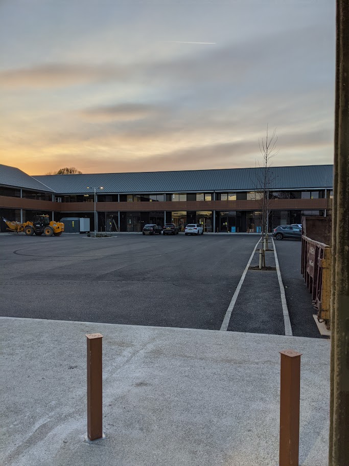 Industrial roof maintenance on a warehouse in South Yorkshire