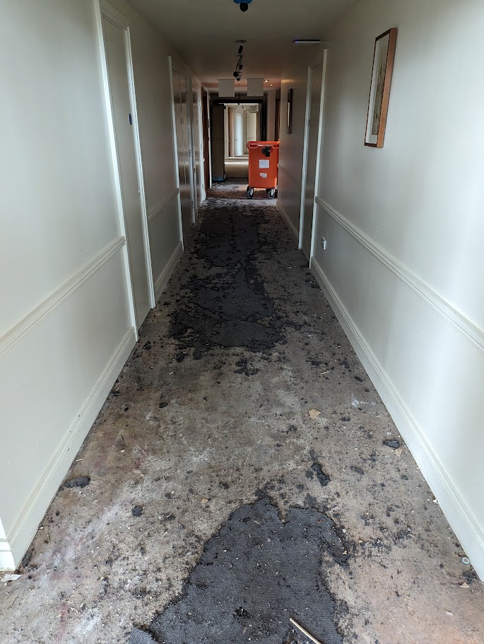 Planned maintenance works being carried out in a commercial corridor in Sheffield