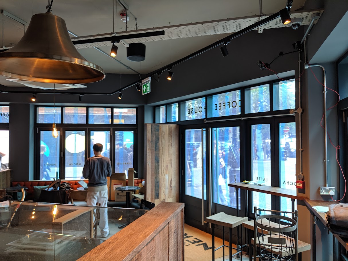 Freshly decorated retail unit interior