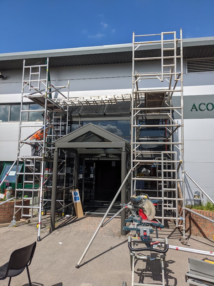 Roller shutter maintenance and safety checks in a commercial premises