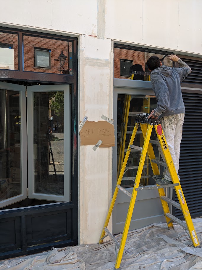 Secure commercial glazing fitted to a shopfront